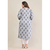 Swasti - Grey 100% Cotton Womens Straight Kurti ( Pack of 1 ) - None