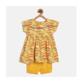 MINI KLUB - Yellow Rayon Baby Girl Dress ( Pack of 1 ) - None