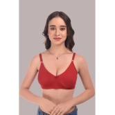 Elina Pack of 1 Cotton Heavily Padded Womens Plunge Bra ( Maroon ) - None