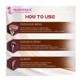 MAJESTIQUE MAJESTIQUE MAKEUP BRUSH Synthetic Contouring,Blending,Dust off Powder 40 g 3 Pcs