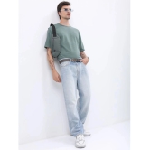 Ketch Polyester Oversized Fit Solid Half Sleeves Mens T-Shirt - Green ( Pack of 1 ) - None