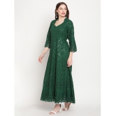 Queenley - Green Cotton Women's Flared Kurti - None