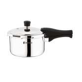 Bergner Trimax Tri-Ply Stainless Steel Pressure Cooker with outer Lid | Gas & Induction Compatible | Silver 5 Litre