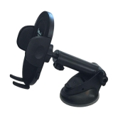 THRIFTKART Dashboard & Windshield Double Clamp Car Mobile Holder - Black - Black