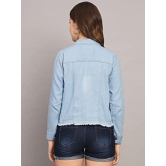 FUNDAY FASHION Women's Full Sleeve Solid Denim Jacket