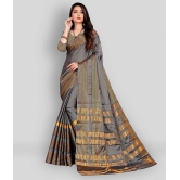 ofline selection - Grey Silk Blend Saree With Blouse Piece ( Pack of 1 ) - Grey