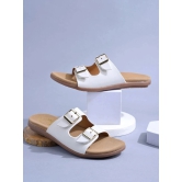 Shoetopia White Womens Flats - None