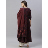 miravan - Maroon Cotton Women's Anarkali Kurti ( Pack of 1 ) - None