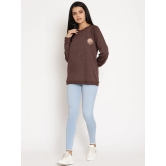 Women Wild Journey Burgundy Solid Sweatshirt-M