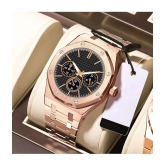 acnos Rose Gold Stainless Steel Analog Mens Watch