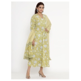 miravan Yellow Cotton Anarkali Kurti - - 3XL