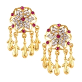 VIVASTRI Golden Chandbalis Earrings ( Pack of 1 ) - Golden