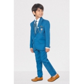 DKGF Fashion - Turquoise Polyester Boys Suit ( Pack of 1 ) - None