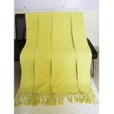 HUGS N RUGS - 3 Seater Cotton Throw ( Pack of 1 ) - Yellow