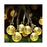 MIRADH 5 Metre 20 Crystal Plug powered String Lights Yellow - Yellow