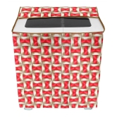 E-Retailer Single Polyester Red Washing Machine Cover for Universal Semi-Automatic - Red