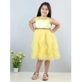 Toy Balloon Kids Yellow Net Girls Frock ( Pack of 1 ) - None