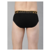 IC4 - Black Cotton Blend Men's Briefs ( Pack of 2 ) - XXL