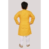 Arshia Fashions Pack of 1 Boys Cotton Kurta Sets ( Yellow ) - None