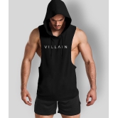 VILLAIN -  Black Polyester Mens Gym Sweatshirt ( Pack of 1 ) - M