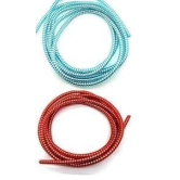 Kinetic Wears Ultimate Cable Protector Spiral Cable Protector 1.5 Meter | Plastic Cord Wire Charger Winder for All Types of Charging Cables Pack of 2 (Red, Blue)