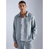 Solid Light Grey Jacket and Jogger Cozy Cut Co-Ords-S / Light Grey