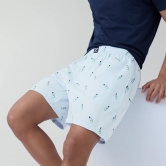 Surf Super Combed Cotton Boxer Shorts Gin Blue L