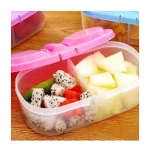 TINUMS Food Container Plastic Pink Food Container ( Set of 1 ) - Pink