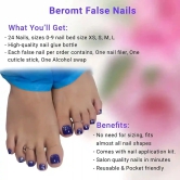 SHINY TOE NAILS (NAIL KIT INCLUDED)-Carbon Blue