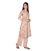 JAIPURETHNICWEAVES Women's Cotton Cambric Paisley Printed Straight Kurta & Palazzo Set