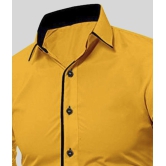 Life Roads - Yellow Cotton Slim Fit Men's Casual Shirt (Pack of 1 ) - None