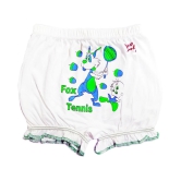 HAP - White Cotton Girls Bloomers ( Pack of 5 ) - None