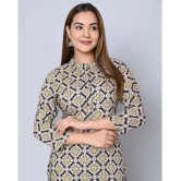 MAUKA - Beige Rayon Womens Straight Kurti ( Pack of 1 ) - None