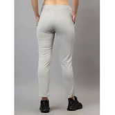 Diaz Light Grey Lycra Womens Gym Trackpants ( Pack of 1 ) - None