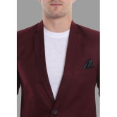 DKGF Fashion - Maroon Polyester Regular Fit Mens Blazer ( Pack of 1 ) - None