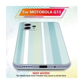 Fashionury Multicolor Printed Back Cover Silicon Compatible For Moto G13 ( Pack of 1 )