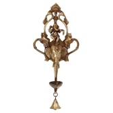 eCraftIndia Brown Brass Figurines - Pack of 1