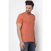 Red Tape Men Peach Solid T-Shirt