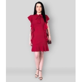 Addyvero - Red Cotton Lycra Womens Bodycon Dress ( Pack of 1 ) - M