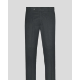 Charcoal Normal Fit Trousers-34