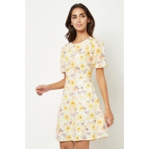 Blossoming  Linen Mini Dress