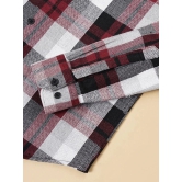 Paul Street Cotton Blend Slim Fit Checks Full Sleeves Mens Casual Shirt - Maroon ( Pack of 1 ) - None