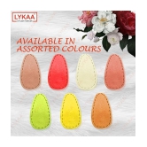 Lykaa Oval Shape Suede Hair Tic Tac Clips For Baby Girls Gifts - Pack of 6 (Multicolor) - Multi