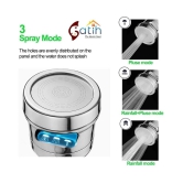 Gatih 360 Degree Rotating Water-Saving Sprinkler, Faucet Aerator, Adjustable Head Nozzle Splash-Proof Filter Extender Sprayer for Kitchen, Bathroom (Three Mode Long, Faucet Head with Nozzle 