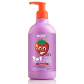 WOW Skin Science Kids 3 in 1 Tip to Toe Wash - Strawberry - 300 mL