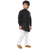 DKGF Ethnic Wear Kurta Pyjama Set for Kids and boys Boys (DE711-73BLACK2) - None