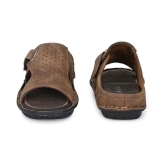 softio Brown Flip Flops - 9