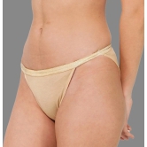 Madam - Beige Cotton Solid Womens No Panty Line ( Pack of 1 ) - None