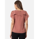 ALL WAYS YOU - Rose Gold Georgette Womens Regular Top ( Pack of 1 ) - None