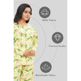 Women Full Sleeves Knit Cotton Pyjama Set-3XL